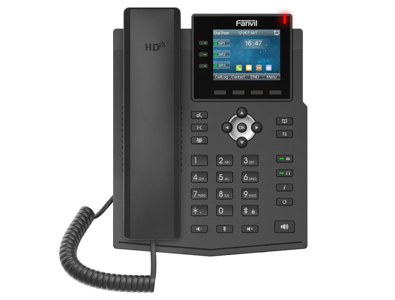 Image of Fanvil X3U IP phone Black 6 lines LCD