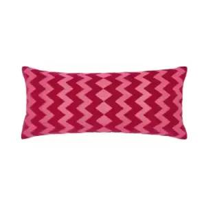 Image of Sanderson Very Rose & Peony Cushion 70cm x 30cm, Red