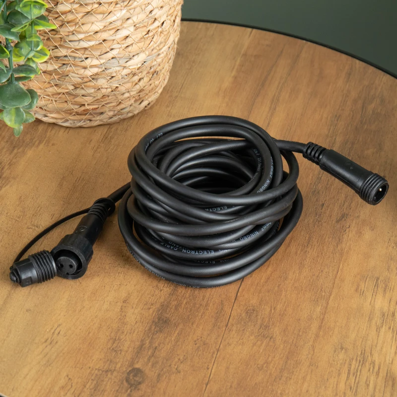 Image of 5m Black Connectable Max Extension Cable for Christmas Lights