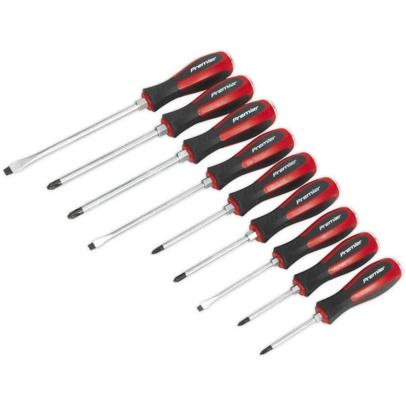 Image of Loops 9 PACK Hammer Through Screwdriver Set - Hardened Steel Hammer Strike Chisel Caps Metallics