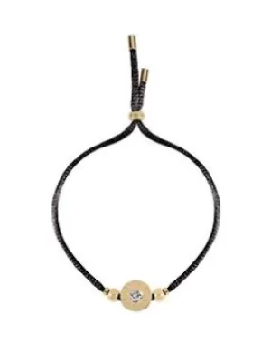 Image of Radley Ladies Sterling Silver 18Ct Gold Plated Silky Cord Bracelet