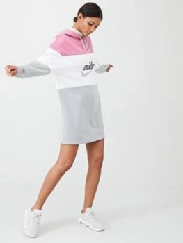 Image of Nike Nsw Varsity Hooded Dress - Pink