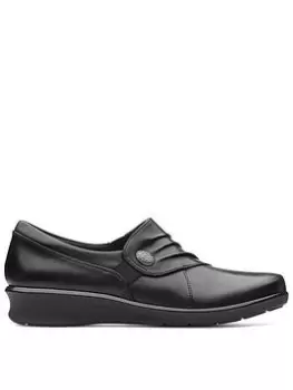 Image of Clarks Hope Roxanne Flat Shoes - Black, Size 3, Women