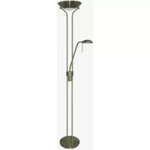 Image of Searchlightlighting - Searchlight Mother & Child - Mother and Child Floor Lamp Antique Brass with Dimmer, G9