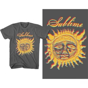 Image of Sublime - Yellow Sun Unisex Medium T-Shirt - Grey