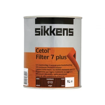 Image of Sikkens Cetol Filter 7 Plus Translucent Woodstain Walnut 1l