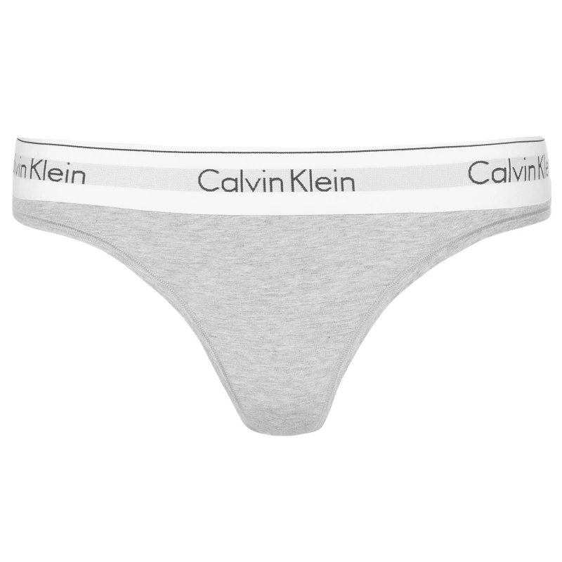 Image of Calvin Klein Modern Thong Grey Hthr female 14 (L)