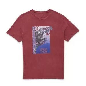 Image of Marvel Thor - Love and Thunder Mighty Thor Reach Unisex T-Shirt - Burgundy Acid Wash - L