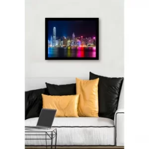 Image of SC0578 Multicolor Decorative Framed MDF Painting