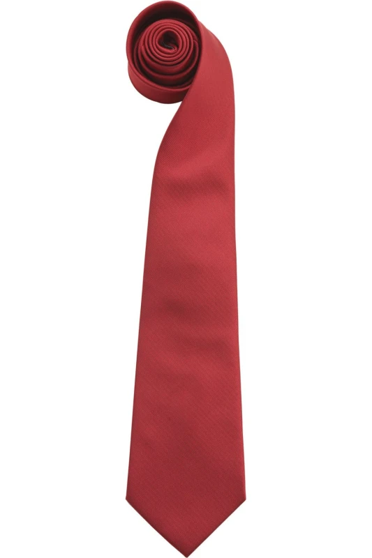 Image of Premier Premier Men “ColoursPlain Fashion Business Tie in Red Red One Size Male 5055805453181