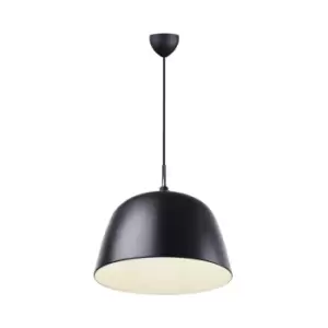 Image of Norbi Dome Pendant Ceiling Light Black E27