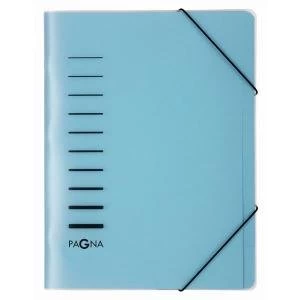 Image of Pagna A4 6 Compartment Sorting File Blue Pack of 5 4005602