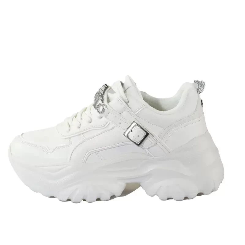 Image of Buffalo Womens Trainers Buffalo Bliss Glam - Vegan Nappa Blanc Female 40