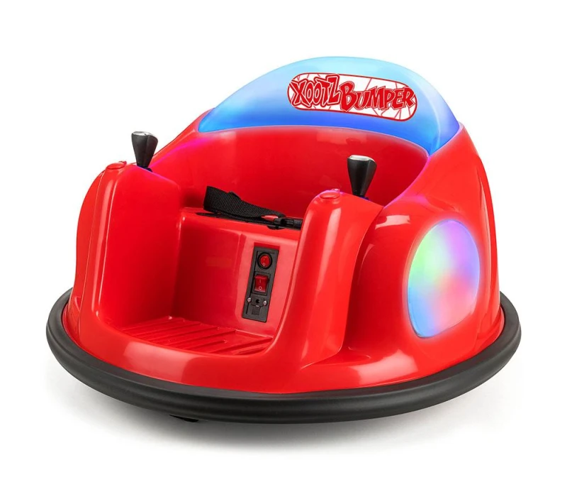 Image of XOOTZ Kids Electric Bumper Car Ride-On Toy - Red, Red 5031470273743