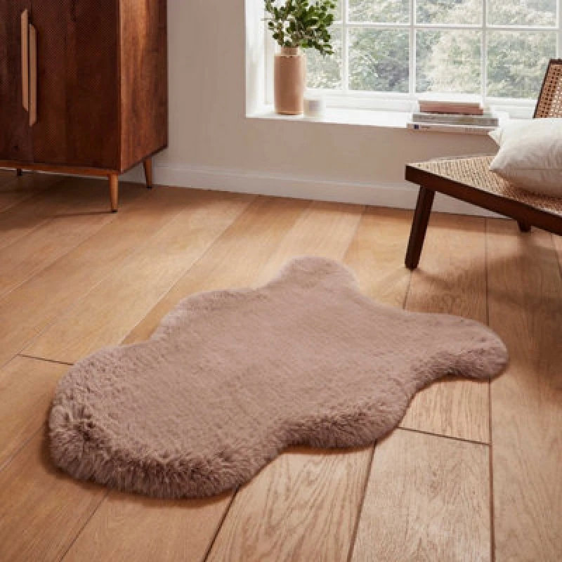 Image of Super Teddy Sheepskin Rug Mink
