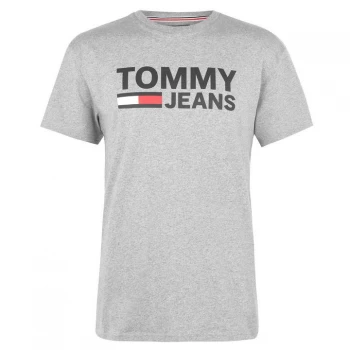 Image of Tommy Jeans Tee - Lt Grey Htr