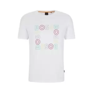 Image of Boss Teesquare T Shirt - White