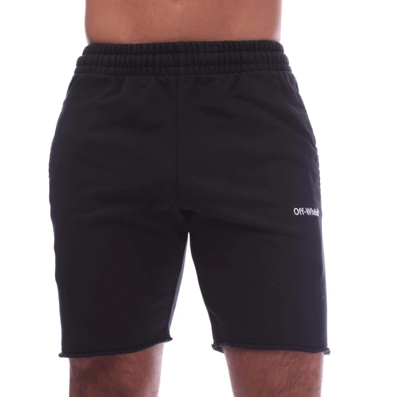 Image of Off White For All Sweat Shorts Black-White male XS