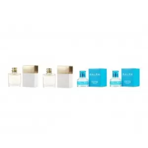 Image of Ralph Lauren Miniatures Gift Set 4 X 7ml (woman Eau de Parfum X2/Ralph Eau de Toilette X2)