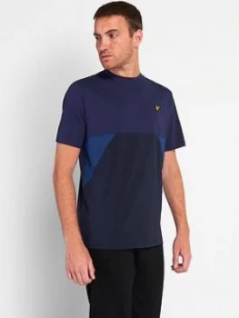 Image of Lyle & Scott Cut And Sew T-Shirt - Navy
