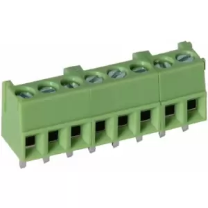 Image of TruConnect 211795 3.5mm 8 Way Low Profile Rising Clamp Terminal Block