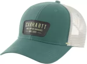 Image of Carhartt Mesh-Back Crafted Patch Cap, turquoise, turquoise, Size One Size
