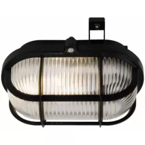 Image of Nordlux Lighting - Nordlux Oval Skot Outdoor Bulkheads Wall Lamp Black, E27, IP44