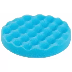Image of Silverline - Hook & Loop Contoured Foam Polishing Head - 150mm Medium Blue