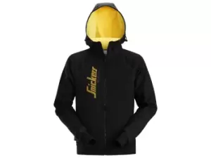 Image of Snickers 28880400 AllroundWork Logo Full Zip Hoodie L Black