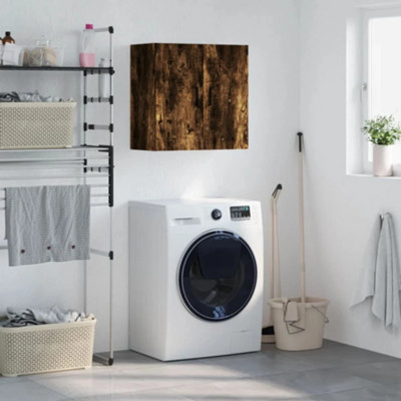 Image of Vidaxl Wall Cabinet Smoked Oak 60X31X60 Cm Engineered Wood