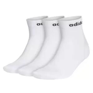 Image of adidas Half Cushioned Ankle Socks 3 Pack Womens - White