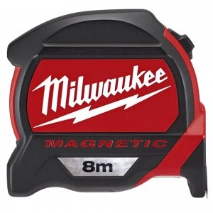 Image of Milwaukee Premium Magnetic Tape Measure Metric Metric 8m 27mm
