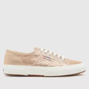 Image of Superga 2750 Lamew Trainers In Rose Gold