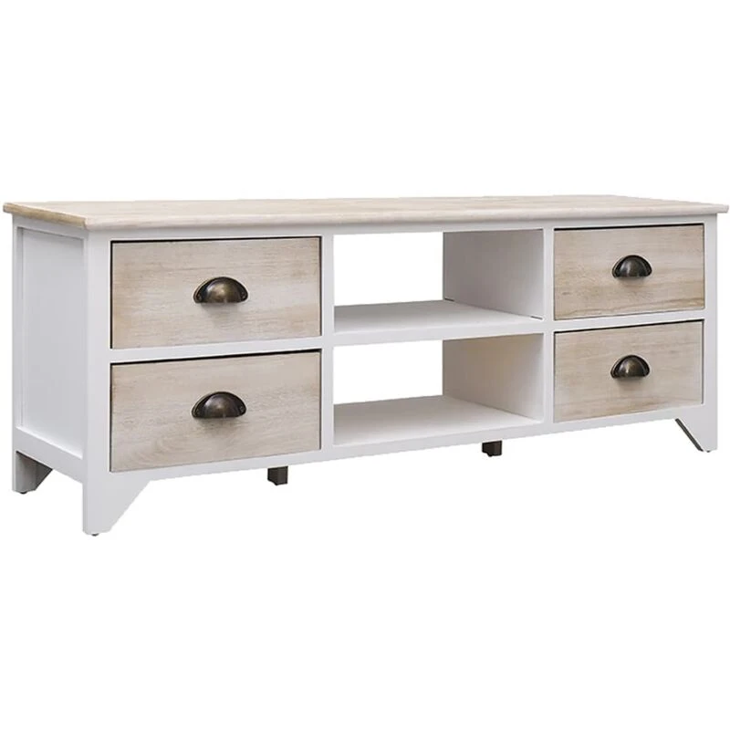 Image of VIDAXL TV Cabinet 108x30x40cm Solid Paulownia Wood Vidaxl 8720286654545