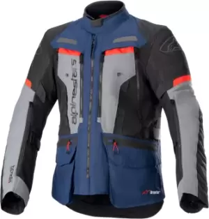 Image of Alpinestars Bogota Pro Drystar waterproof Motorcycle Textile Jacket, blue Size M blue, Size M