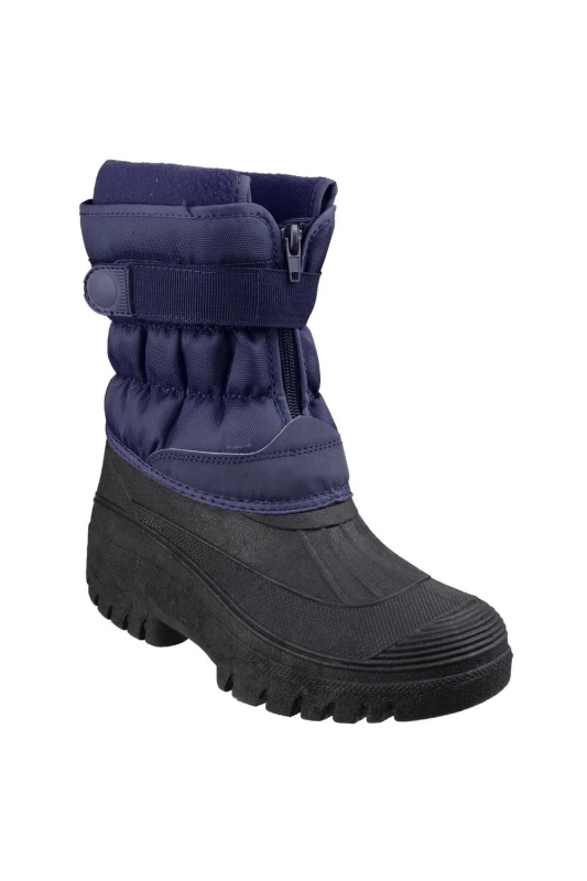 Image of Cotswold Boys Chase Waterproof Insulated Winter Snow Boots UK Size 5 (EU 38) NAVY COT763-NAVY-5