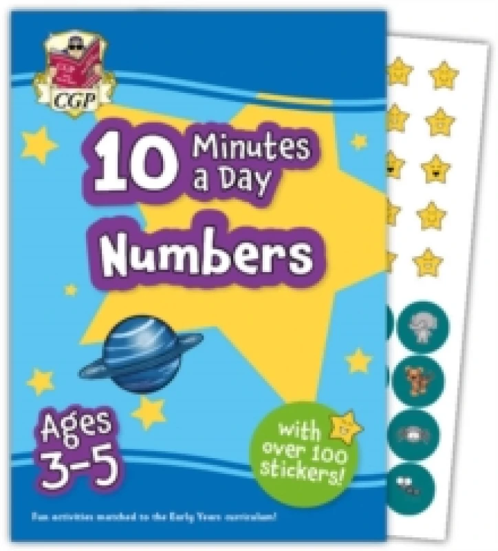 Image of 10 Minutes a Day Numbers for Ages 3-5 (with over 100 stickers) Paperback / softback