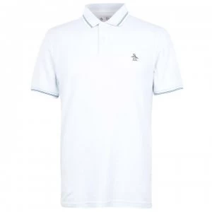 Image of Original Penguin Tipped Polo Shirt - 402 Ballad Blue