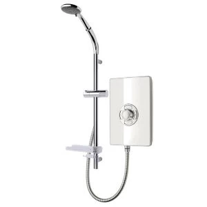 Image of Triton White & Chrome Effect Electric Shower, 9.5Kw