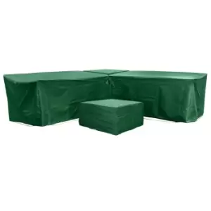 Image of Cozy Bay Malta 6 Seat Furniture Set Cover In Green