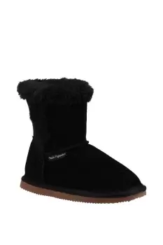 Image of Hush Puppies Ashlynn Suede Slipper Booties