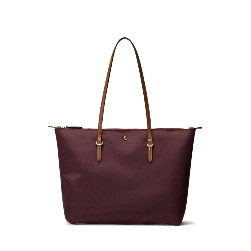 Image of Lauren by Ralph Lauren Medium Keaton Tote Bag DARK GARNET female One Size