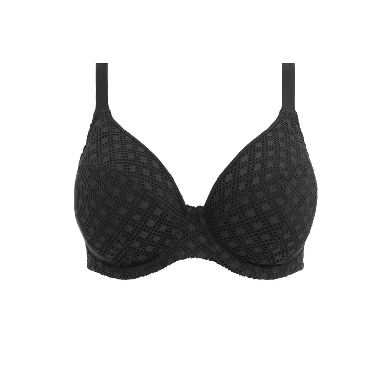 Image of Elomi Womens underwired plunge bra Elomi Bazaruto Noir Female 100G