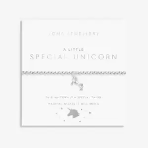 Image of Special Unicorn Silver 15.5cm Stretch Bracelet C708