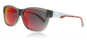 Image of Puma PU0004S Sunglasses Grey Red 004 49mm
