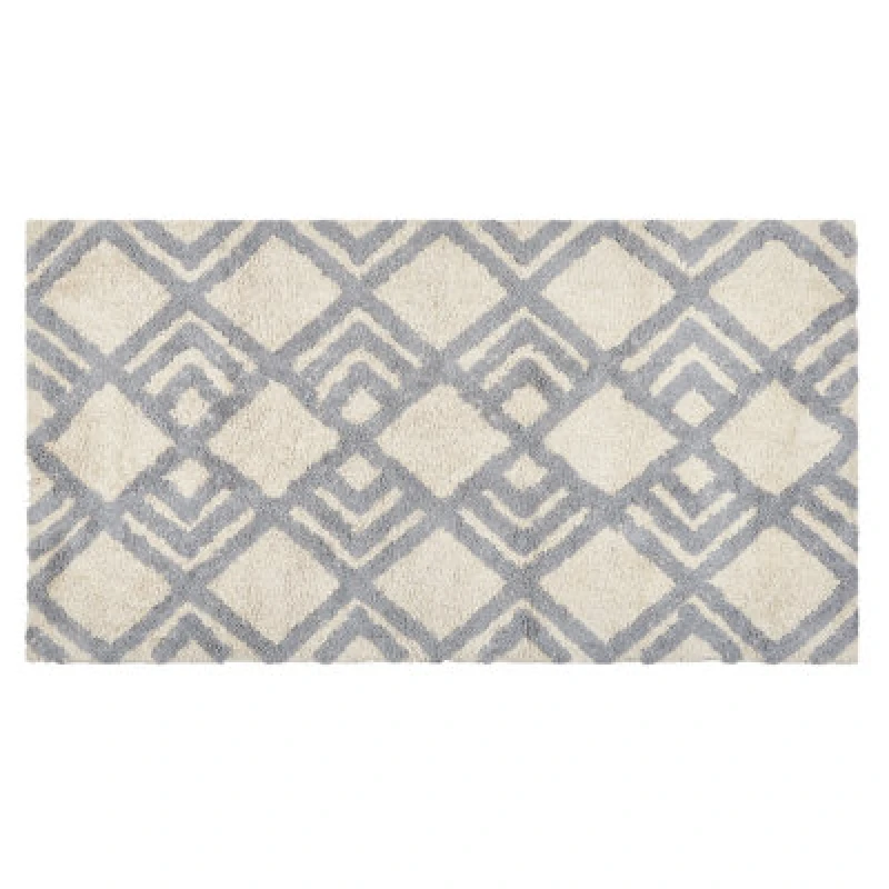 Image of Beliani Rug Nevsehir Beige 80 X 150 Cm Cotton