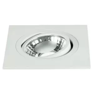 Image of 25-fan Europe - Spot encastre Orione Aluminium blanc 1 ampoule cm