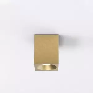 Image of Astro Kos Coastal Outdoor Square LED Surface Mounted Downlight Solid Brass IP44
