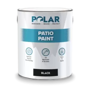 Image of Polar Specialist Coatings Polar Patio Paint 5 Litre Black