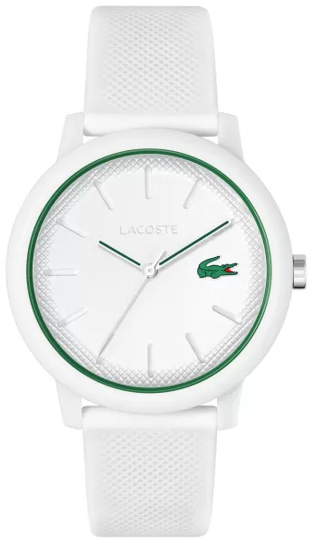 Image of Lacoste Mens 12:12 White Green Strap Watch
